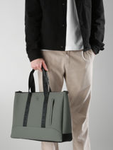 1 Compartment Impulsion Business Bag With 15" Laptop Sleeve Etrier Beige impulsion EIMP8201-vue-porte