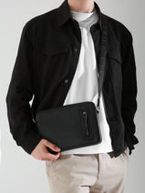 Sac Bandouli�re Fl�che Etrier Noir fleche EFLE730M-vue-porte