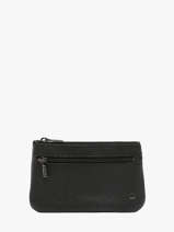 Porte-monnaie Madras Cuir Etrier Noir madras EMAD612