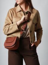 Crossbody Bag S Lasso Leather Etrier Brown lasso ELAS152S-vue-porte