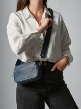 Shoulder Bag Tradition Leather Etrier Blue tradition ETRA141S-vue-porte