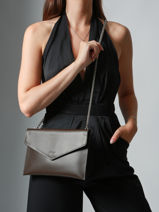 Pochette De Soire L Paddock Cuir Etrier Marron paddock EPAD075L-vue-porte