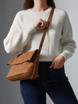 Sac Bandoulire Cavalier Nubuck Cuir Etrier Beige cavalier nubuck ECAN135M-vue-porte