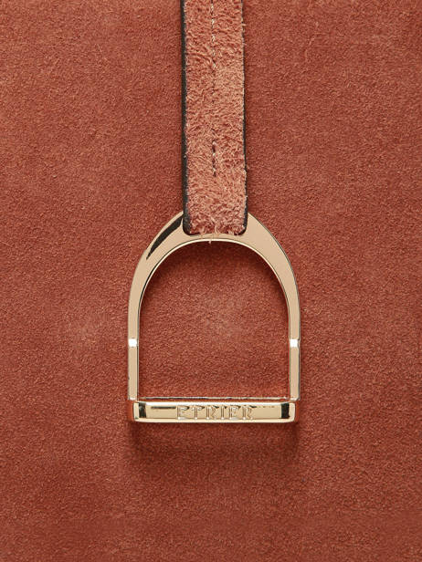 Shoulder Bag Altesse Suede Leather Etrier Brown altesse suede EASU017M other view 5
